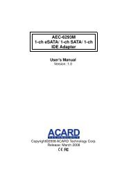 Acard AEC-6712U Treiber Windows XP Drivers: Acard AEC-6712U